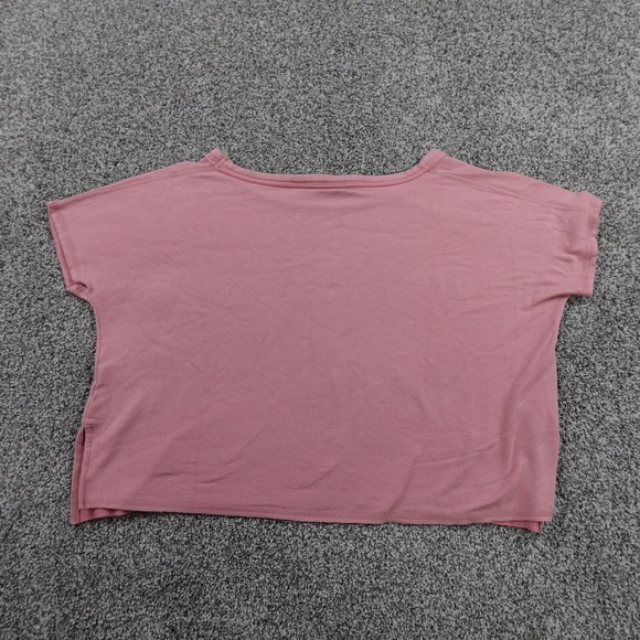 Athleta Sweater Womens XS Pink Crop Pullover Sweatshirt Fleece Oversized Baggy - Picture 3 of 8